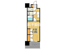 RJRプレシア佐賀 1Kの間取図画像