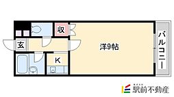 FLEX佐賀駅南 1Kの間取図画像
