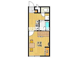 レオパレスF 1Kの間取図画像