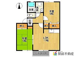 Maisond'orA 2LDKの間取図画像