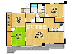東峰マンション佐賀城南 3LDKの間取図画像