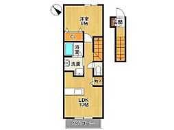 エクセルガーデンB 1LDKの間取図画像