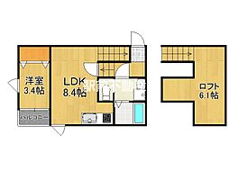 Estrella水ケ江 1LDKの間取図画像