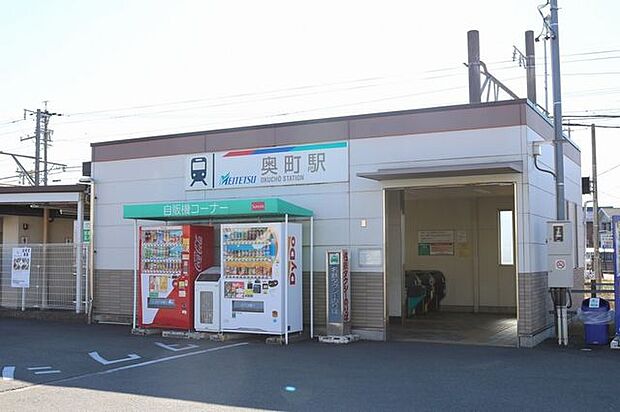 名鉄尾西線　奥町駅 790m