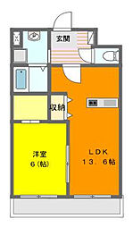 間取図画像 1LDK