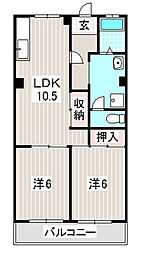 間取図画像 2LDK
