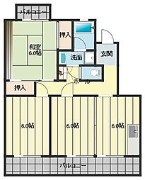 パレス富塚 2階