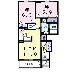 間取図画像 2LDK