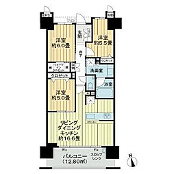 間取図画像 3LDK