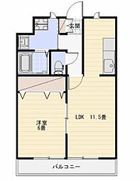 M'sDream14 1LDKの間取図画像