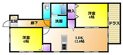 ウィステリア 2LDKの間取図画像