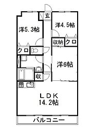 Vento484. 3LDKの間取図画像