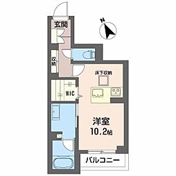 GM.E ワンルームの間取図画像