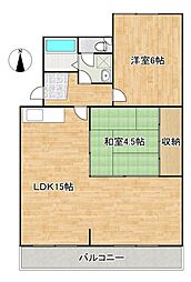 Lコンフォール 2LDKの間取図画像