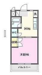 エステートビレッジ 1DKの間取図画像