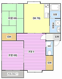 コーハウス 3DKの間取図画像