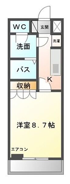 LEGACY 105｜静岡県浜松市浜名区中条(賃貸アパート1K・1階・29.75㎡)の写真 その2