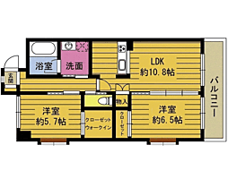 RINT7 2LDKの間取図画像