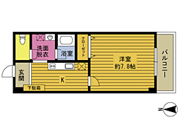 セコロ21Y.A 1Kの間取図画像