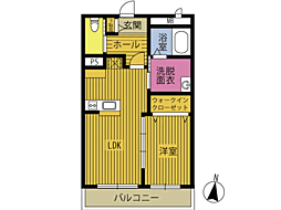 Maria金池南 1LDKの間取図画像