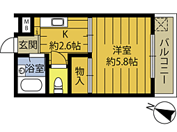 ヴィラ・アンソレイエ城原Ｂ 3階