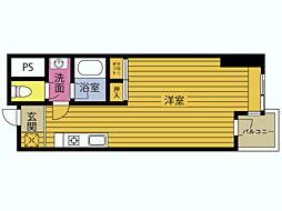 ピア大在 ワンルームの間取図画像