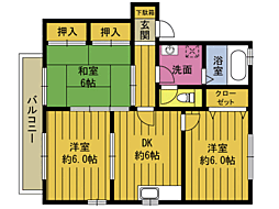 エステ−トふじB 2階