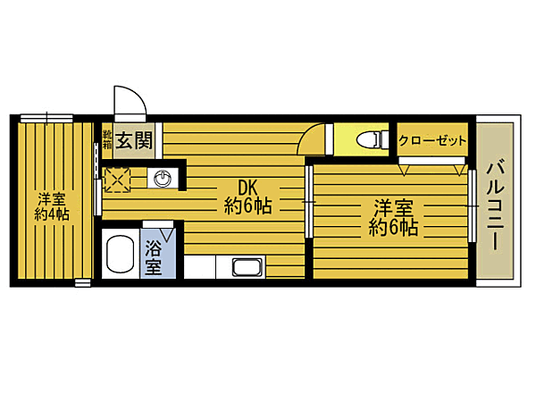 同じ建物の物件間取り写真 - ID:244003793197