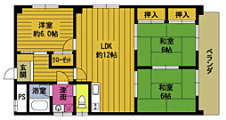 メゾンＡＲＣ津留 3階3LDKの間取り
