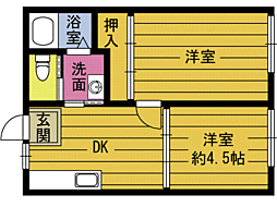 Dコーポ 2階/203