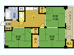 物件の間取り