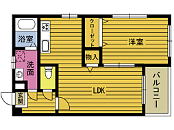 セントレア 1LDKの間取図画像