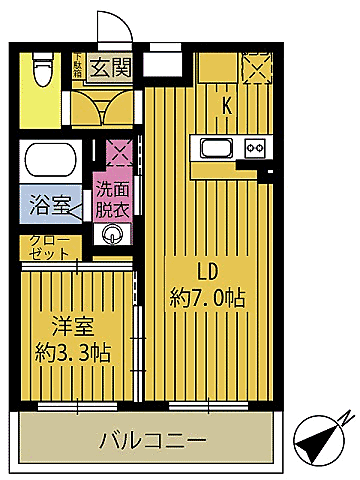 同じ建物の物件間取り写真 - ID:244003909055