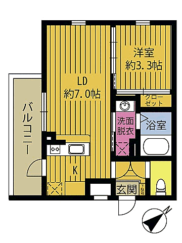 同じ建物の物件間取り写真 - ID:244003945748