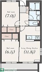 間取図画像 2LDK