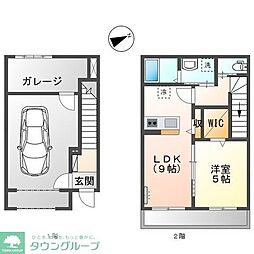 HADANOBASE A 1LDKの間取図画像