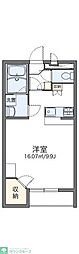 レオパレスアベニュー2 1Kの間取図画像