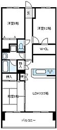 日神パレステージ本厚木リバースクエア 3LDKの間取図画像