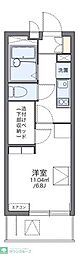 レオパレス小町C 1Kの間取図画像