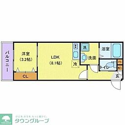 (仮称)ジーメゾン海老名門沢橋 1LDKの間取図画像