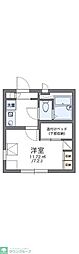 レオパレスイースト成瀬 1Kの間取図画像