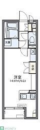 レオネクストアヴェンティーノ ワンルームの間取図画像