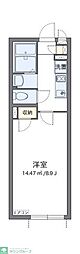 アビタシオンシグマ 1Kの間取図画像