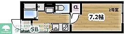 Ambitionかしわ台 1Kの間取図画像