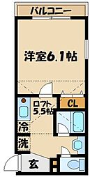 CasaMila2 1Kの間取図画像