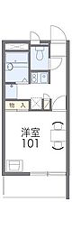 レオパレスラッキーハイムT 1Kの間取図画像