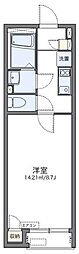 レオネクストサルビア 1Kの間取図画像