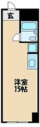 コスモビル ワンルームの間取図画像