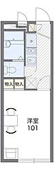 レオパレススコッツカーク2 1Kの間取図画像