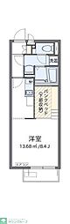 サンテラスF ワンルームの間取図画像